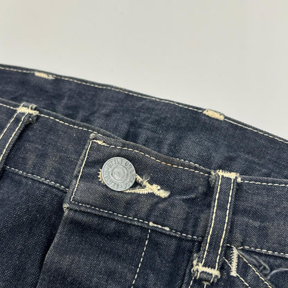 EVISU 2501 Cow Tag Seagull Cinch-back Jeans Size 32x35 Size 32×35