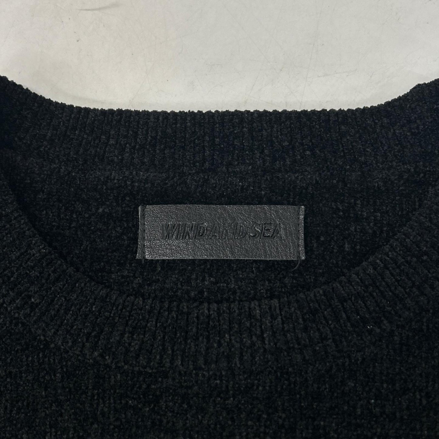 WIND AND SEA 25FW Mole Knit Crewneck Black Size L