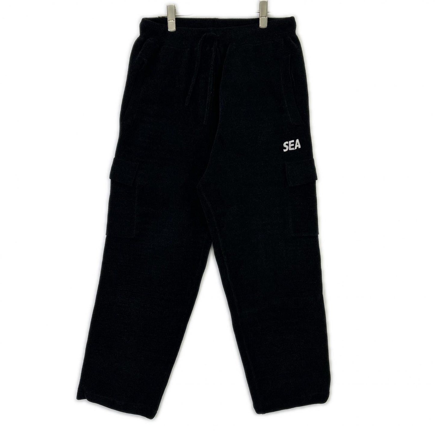 WIND AND SEA 25FW Mole Knit Cargo Pants Black Size 30