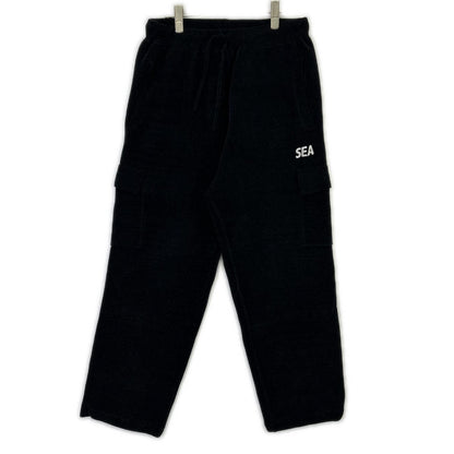 WIND AND SEA 25FW Mole Knit Cargo Pants Black Size 30