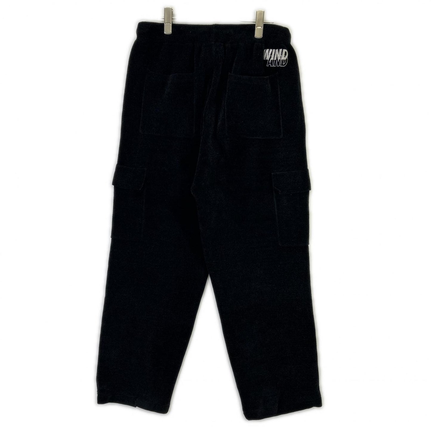 WIND AND SEA 25FW Mole Knit Cargo Pants Black Size 30
