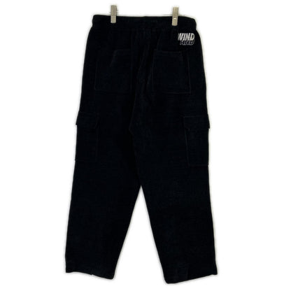 WIND AND SEA 25FW Mole Knit Cargo Pants Black Size 30