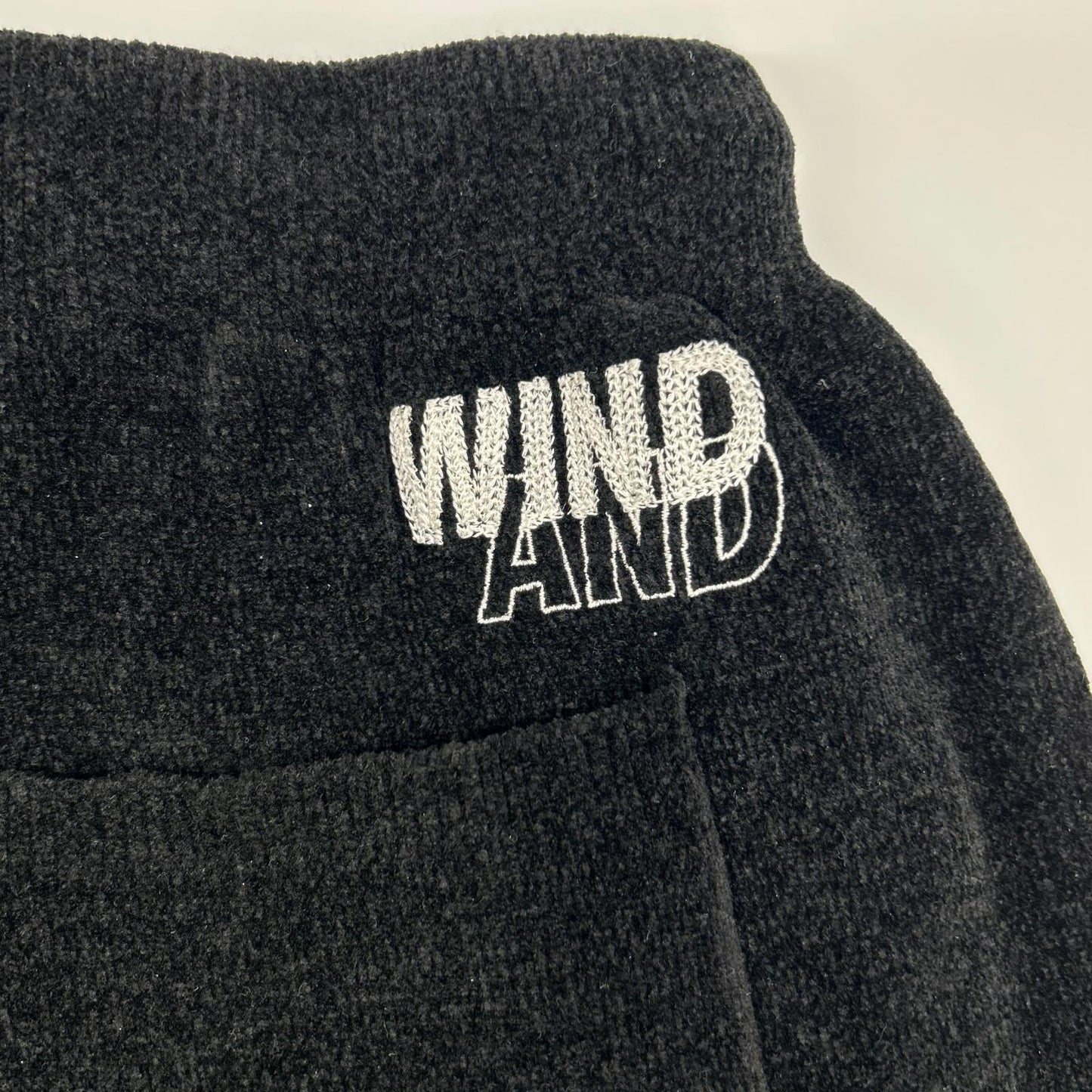 WIND AND SEA 25FW Mole Knit Cargo Pants Black Size 30