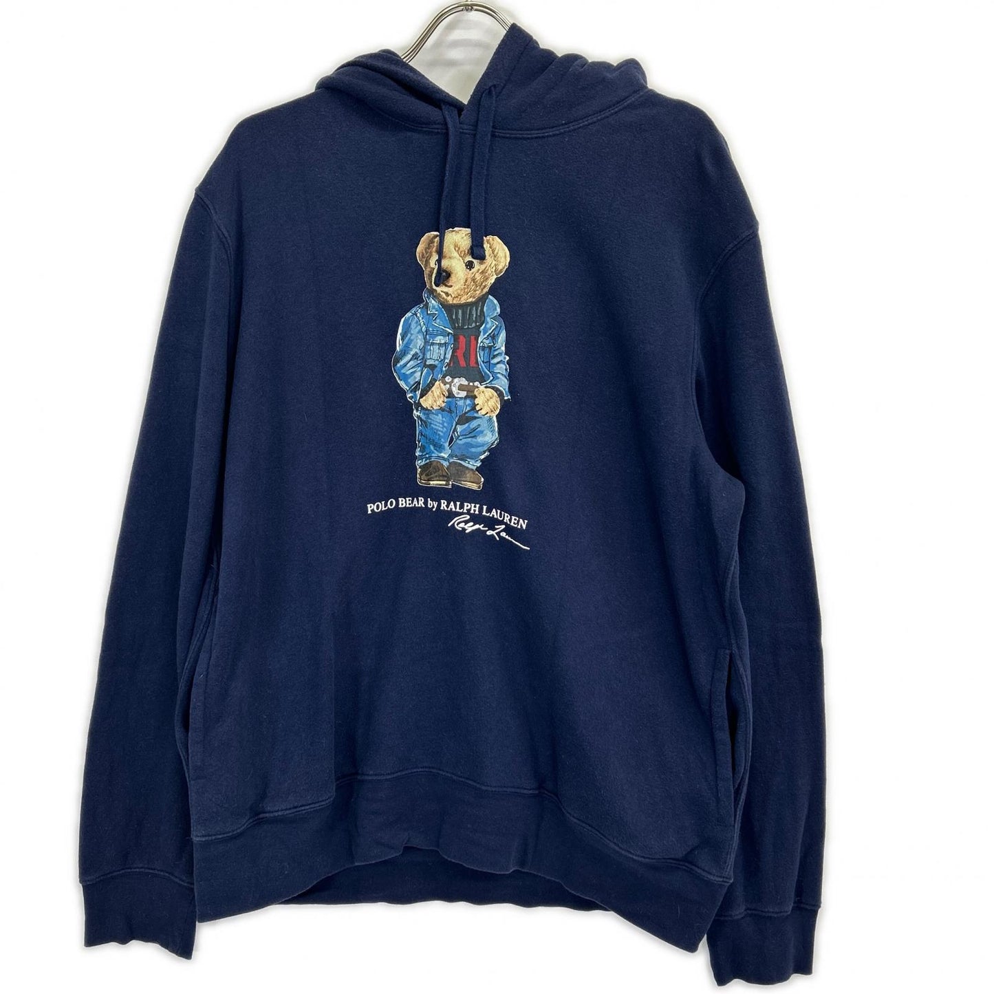 POLO RALPH LAUREN Polo Bear Cotton Hoodie Navy Size L