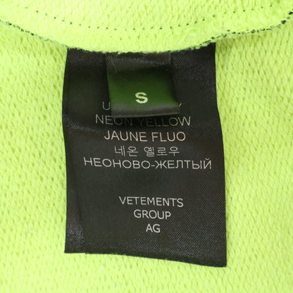 VETEMENTS 23AW Logo Gradient Hoodie Yellow/Green Size S
