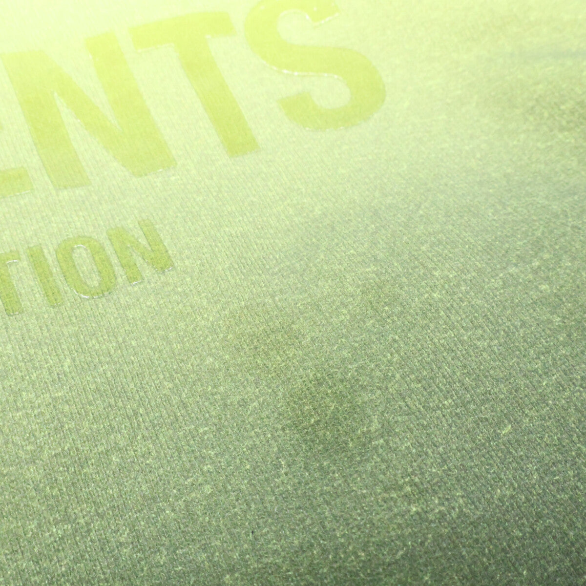 VETEMENTS 23AW Logo Gradient Hoodie Yellow/Green Size S