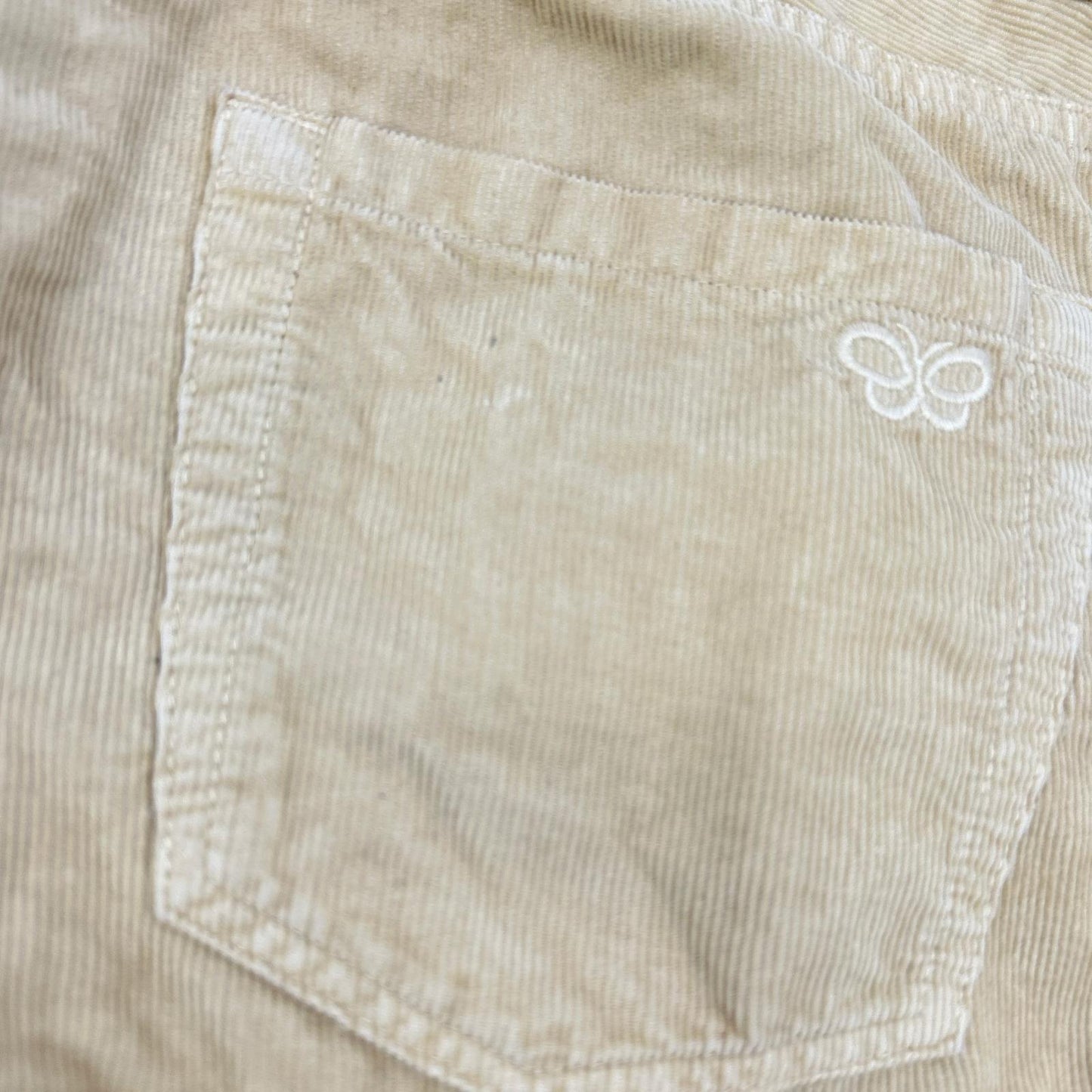 BOTTEGA VENETA Fine-Rib Corduroy Pants Yellow-Beige Size 52