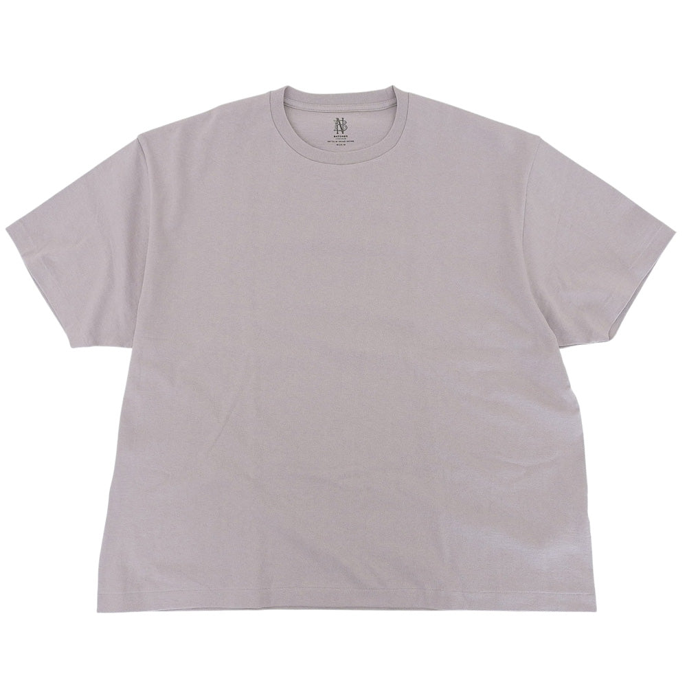 BATONER CHOMA Crew Neck T-Shirt Greige Size WIDE