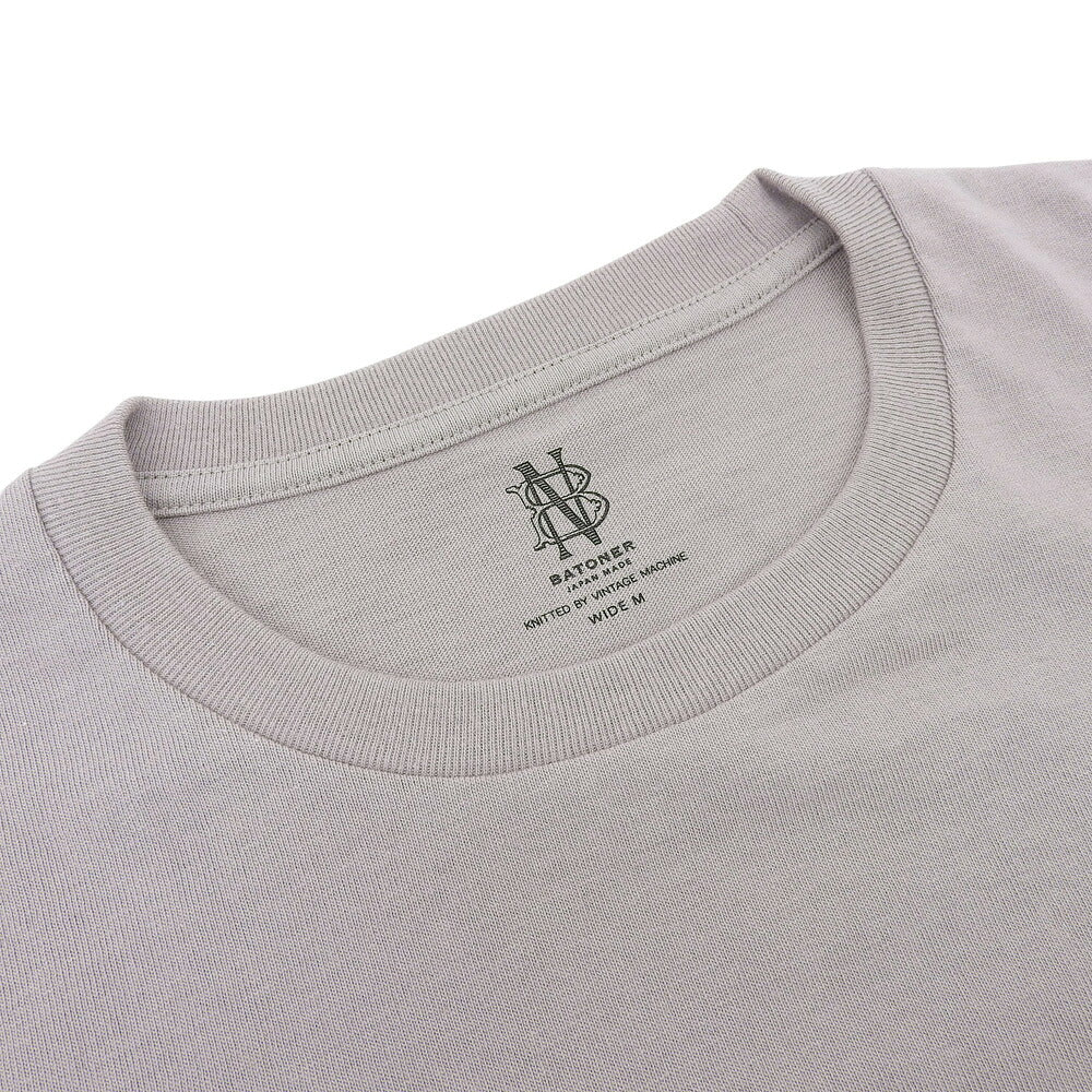 BATONER CHOMA Crew Neck T-Shirt Greige Size WIDE
