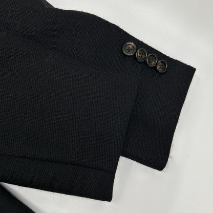 LARDINI JI97809RW Wool Blazer Jacket Black Size 44