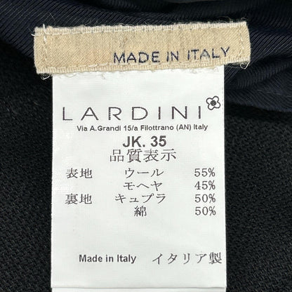 LARDINI JI97809RW Wool Blazer Jacket Black Size 44
