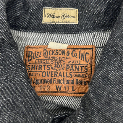 BUZZ RICKSON'S WWII Black Denim Jacket Size 40