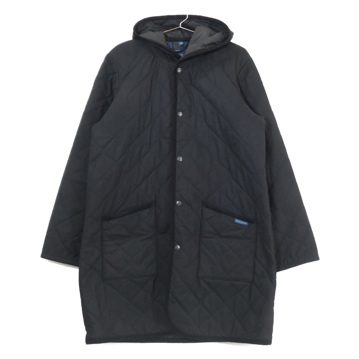 SOPHNET. x LAVENHAM BRUNDON Quilted Hooded Coat Black Size 2