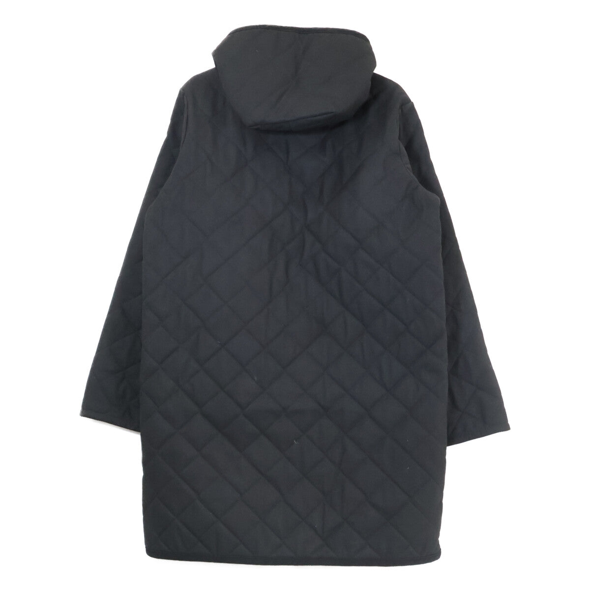 SOPHNET. x LAVENHAM BRUNDON Quilted Hooded Coat Black Size 2