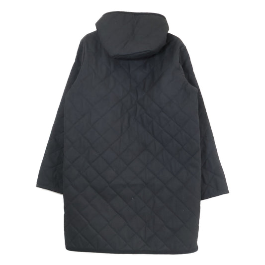SOPHNET. x LAVENHAM BRUNDON Quilted Hooded Coat Black Size 2