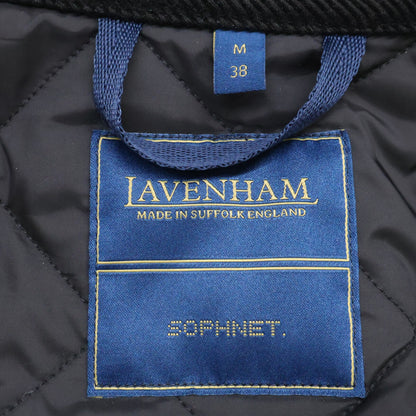 SOPHNET. x LAVENHAM BRUNDON Quilted Hooded Coat Black Size 2