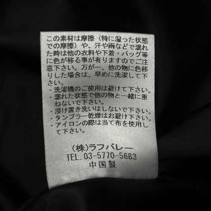(g) Stand Drape Neck Jacket Black Size L