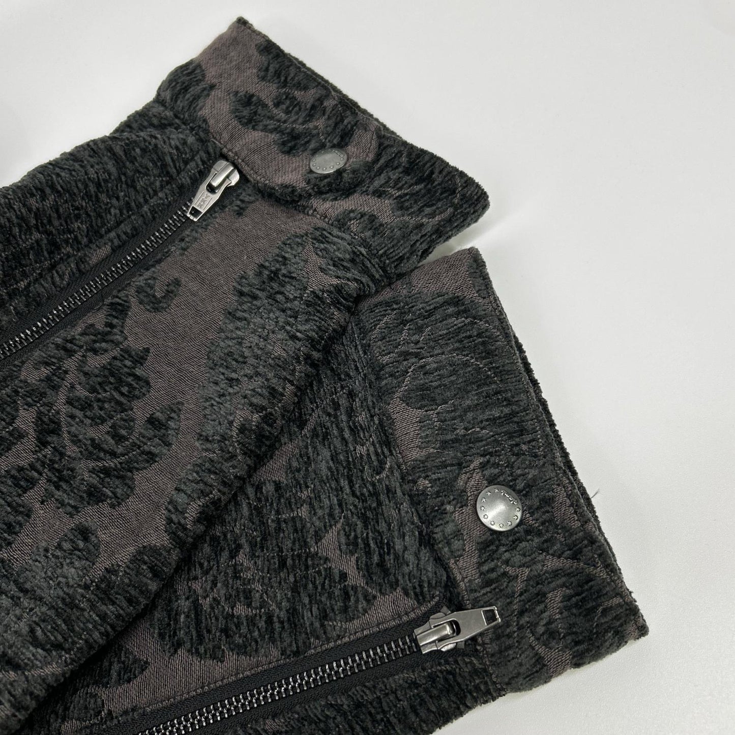 (g) Stand Drape Neck Jacket Black Size L