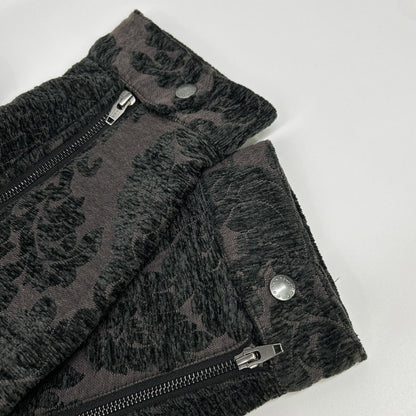 (g) Stand Drape Neck Jacket Black Size L