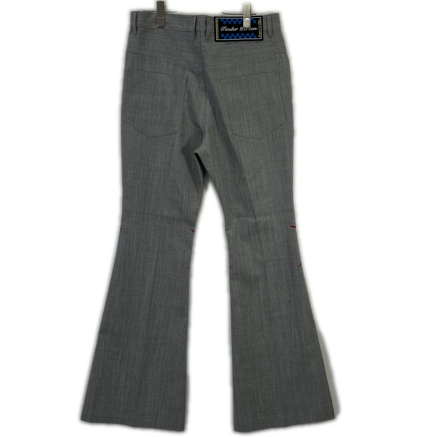 TENDER PERSON Spider Knees Flare Pants Gray Size 4