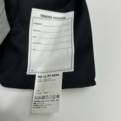 TENDER PERSON Spider Knees Flare Pants Gray Size 4