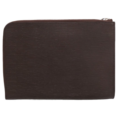PELLE MORBIDA CA205 CAPITANO Dark Brown Clutch Size ONE SIZE