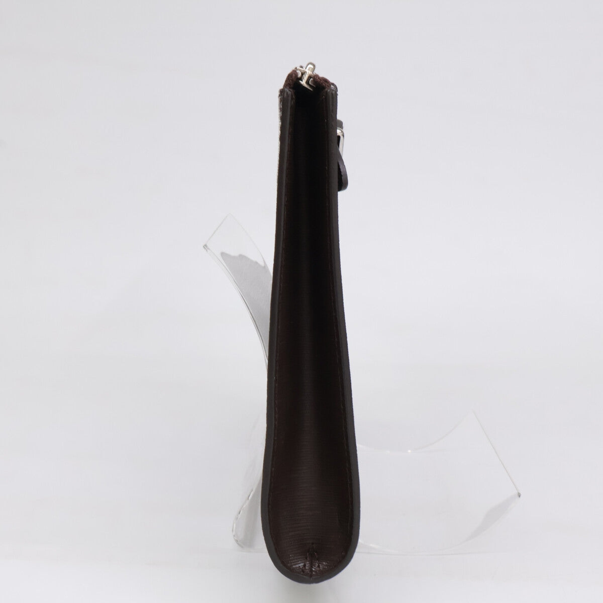 PELLE MORBIDA CA205 CAPITANO Dark Brown Clutch Size ONE SIZE