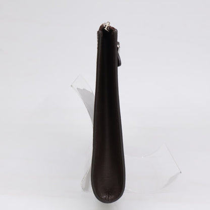 PELLE MORBIDA CA205 CAPITANO Dark Brown Clutch Size ONE SIZE