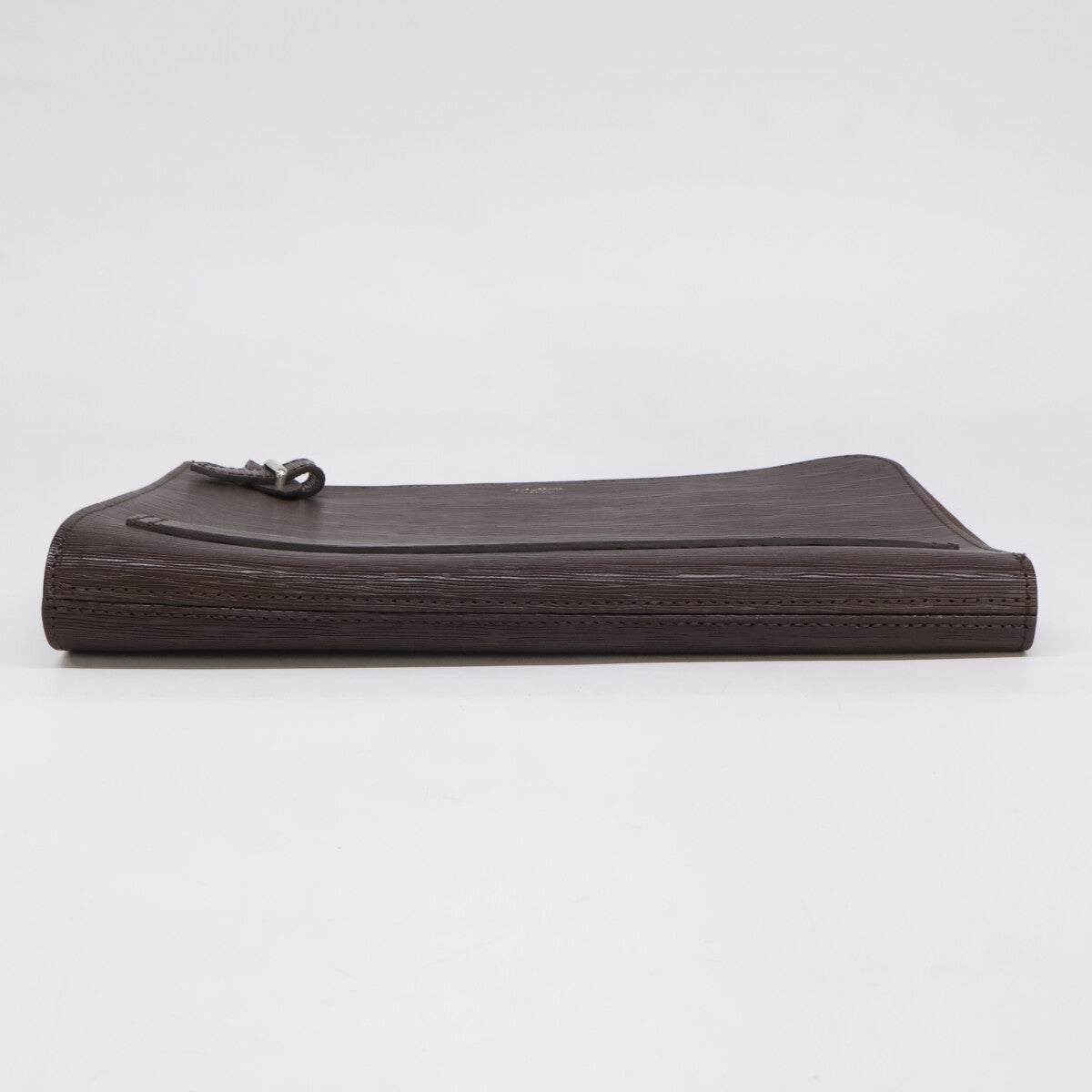 PELLE MORBIDA CA205 CAPITANO Dark Brown Clutch Size ONE SIZE
