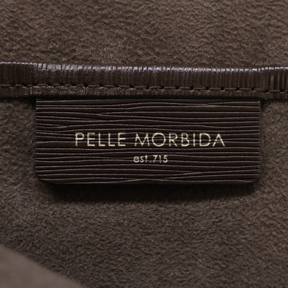 PELLE MORBIDA CA205 CAPITANO Dark Brown Clutch Size ONE SIZE