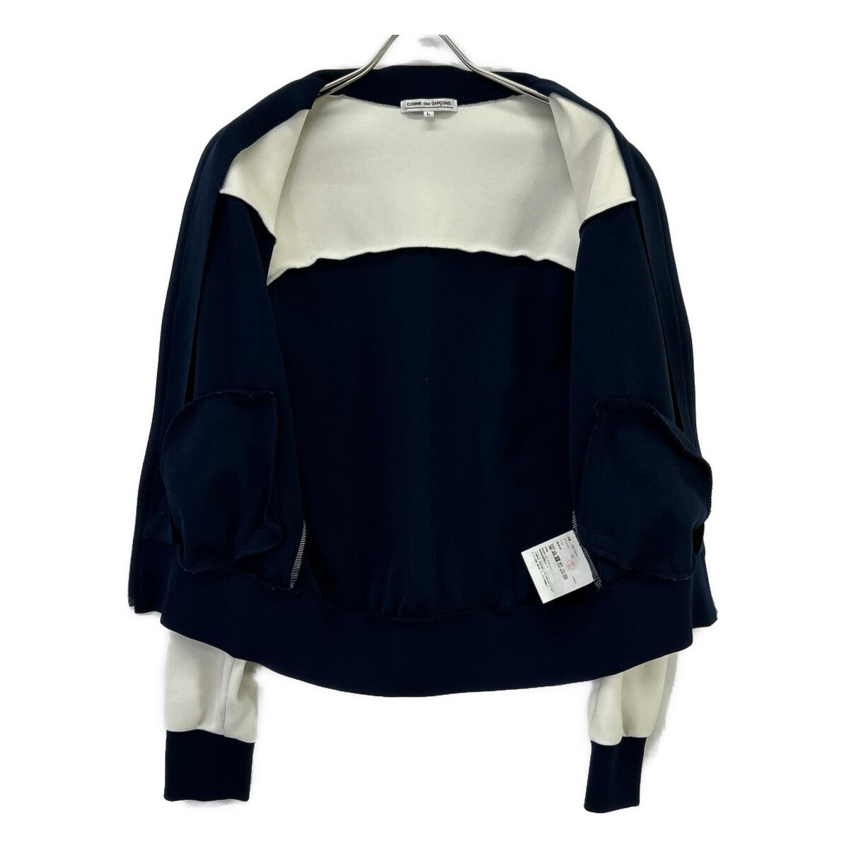 COMMEdesGARCONS 22 Bi-Color Polyester Track Jacket Size L