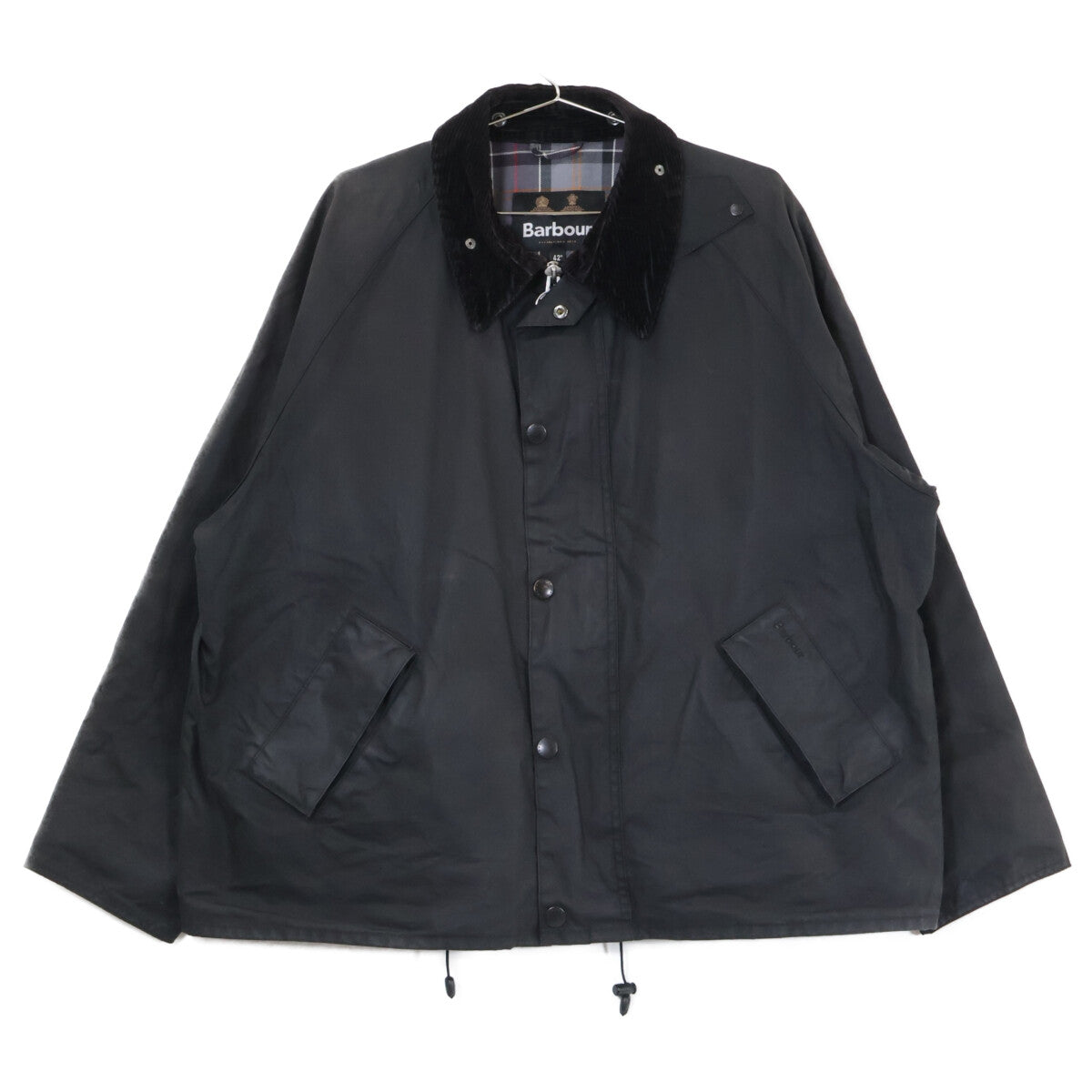 Barbour Transport Wax Short Jacket Black Size 42