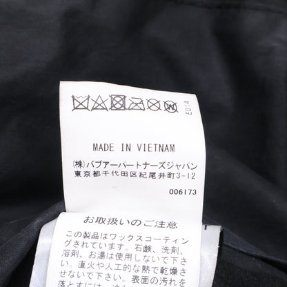 Barbour Transport Wax Short Jacket Black Size 42