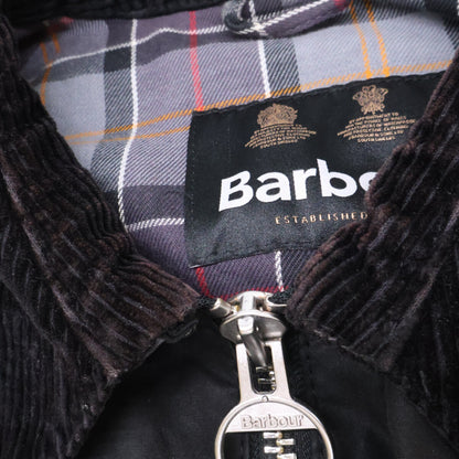 Barbour Transport Wax Short Jacket Black Size 42