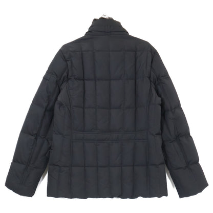 MOORER SIRO-KM Fur Collar Down Jacket Black Size 48