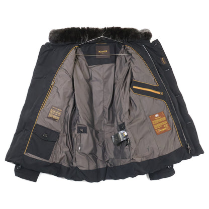 MOORER SIRO-KM Fur Collar Down Jacket Black Size 48