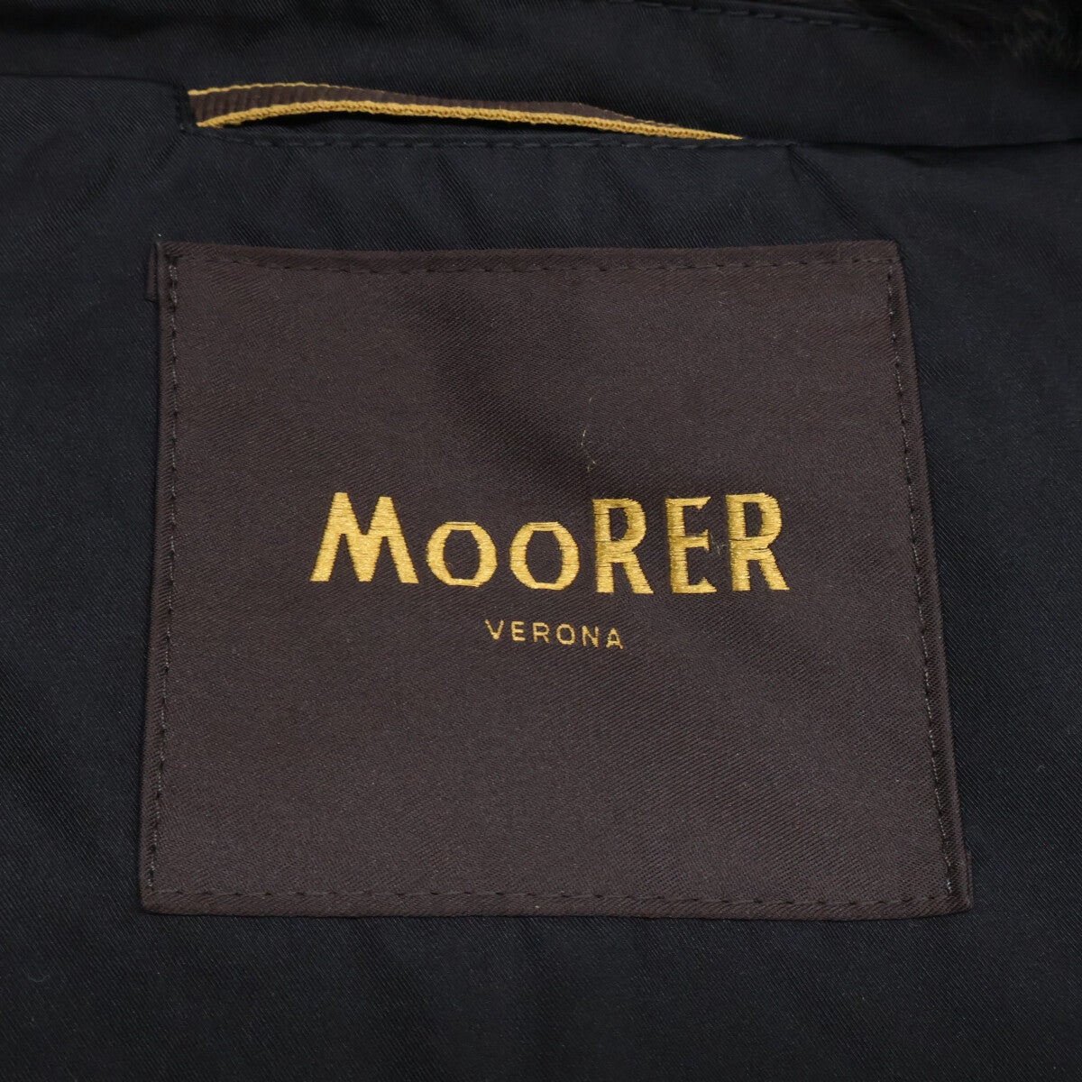 MOORER SIRO-KM Fur Collar Down Jacket Black Size 48