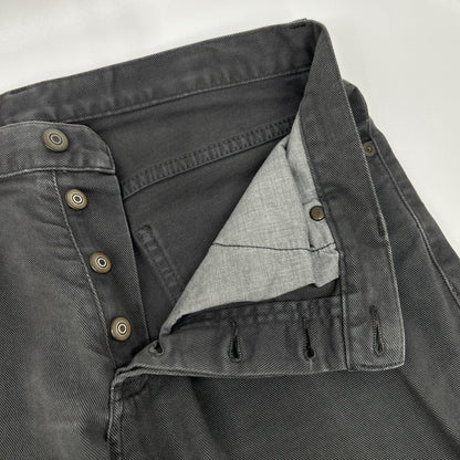 Maison Margiela 2017 Gray Button Fly Denim Jeans Size 30