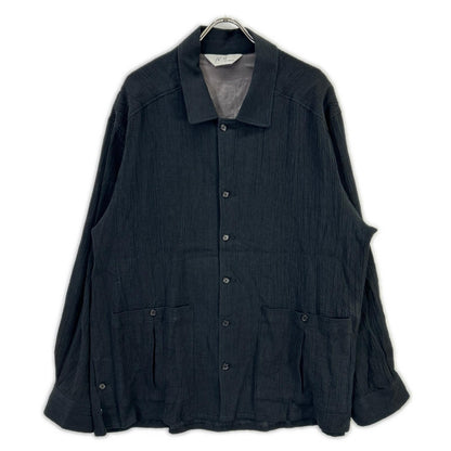 ANCELLM ANC-SH92 Black Crepe Shirt Jacket