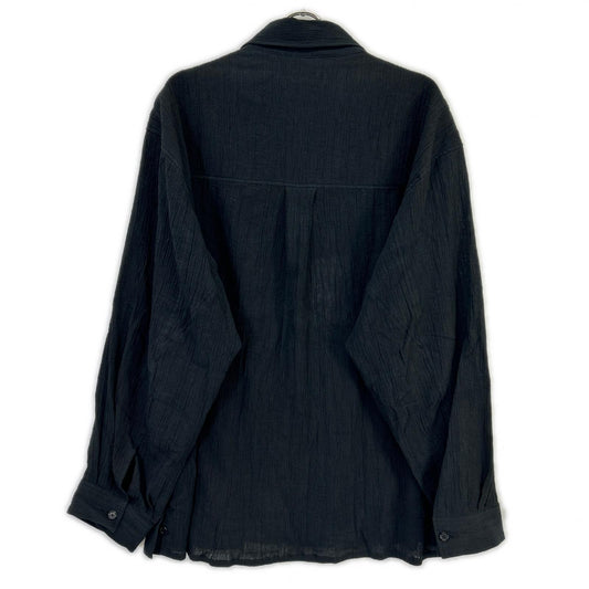 ANCELLM ANC-SH92 Black Crepe Shirt Jacket