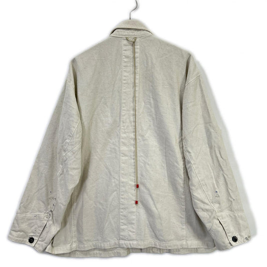 ANCELLM White Cotton Duck Coverall Jacket