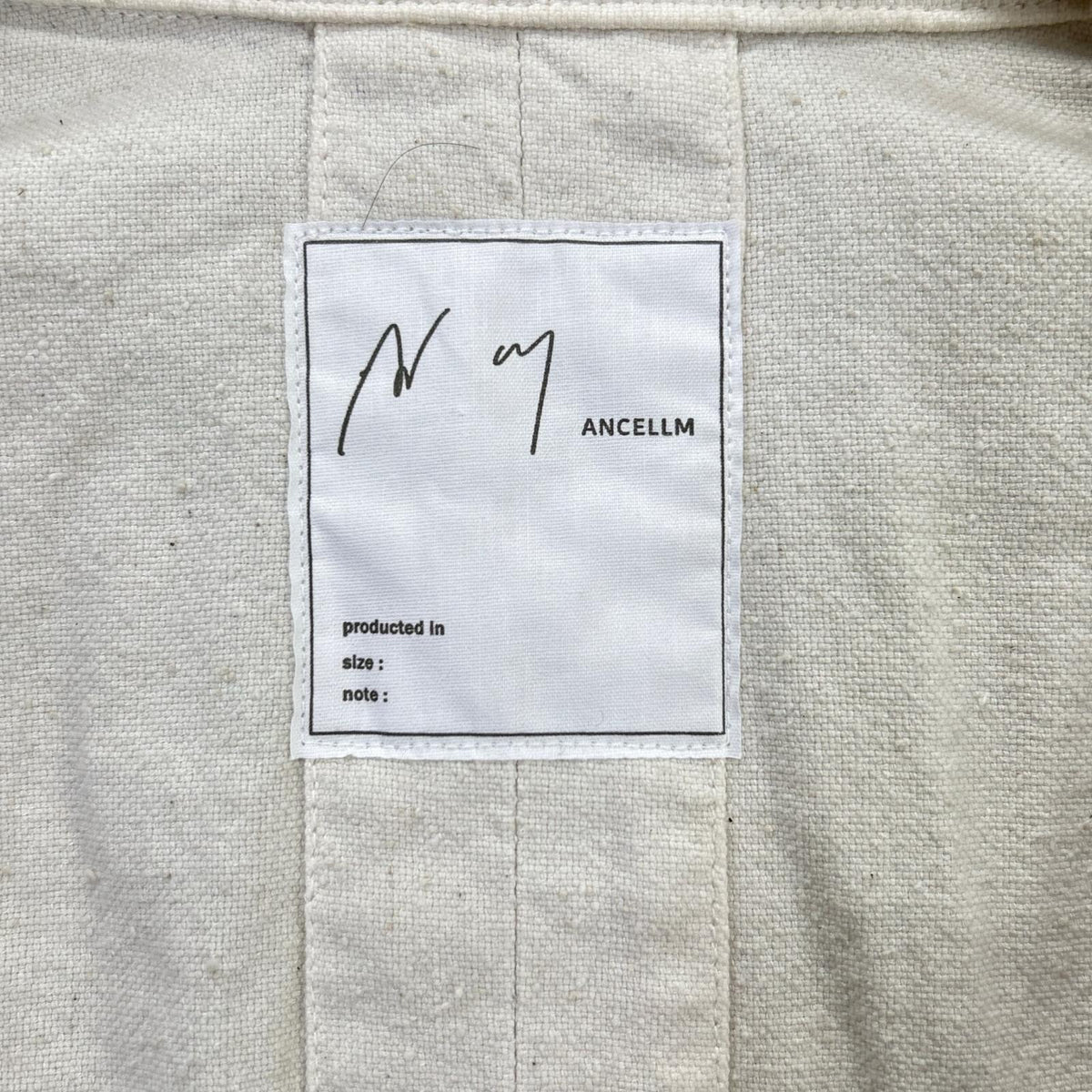 ANCELLM White Cotton Duck Coverall Jacket