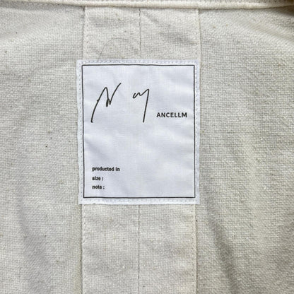 ANCELLM White Cotton Duck Coverall Jacket