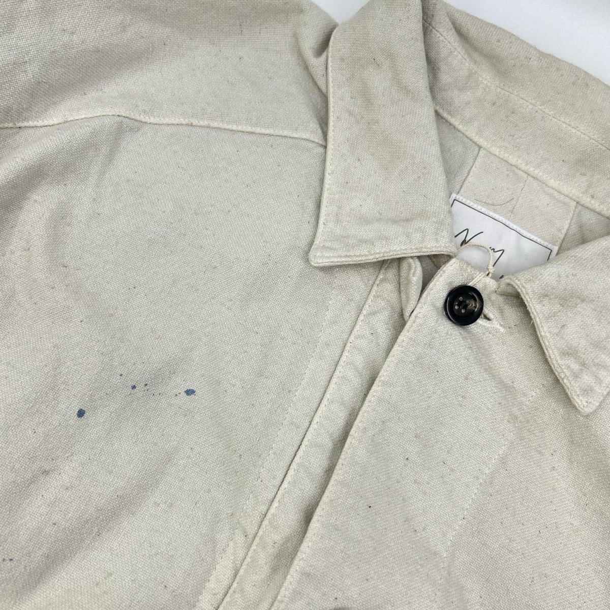 ANCELLM White Cotton Duck Coverall Jacket