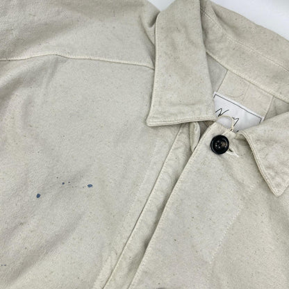 ANCELLM White Cotton Duck Coverall Jacket