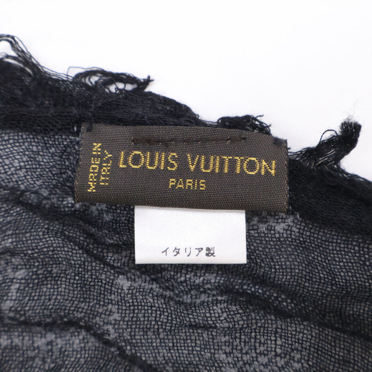 LOUIS VUITTON Damier Cashmere Silk Large Stole Size ONE SIZE