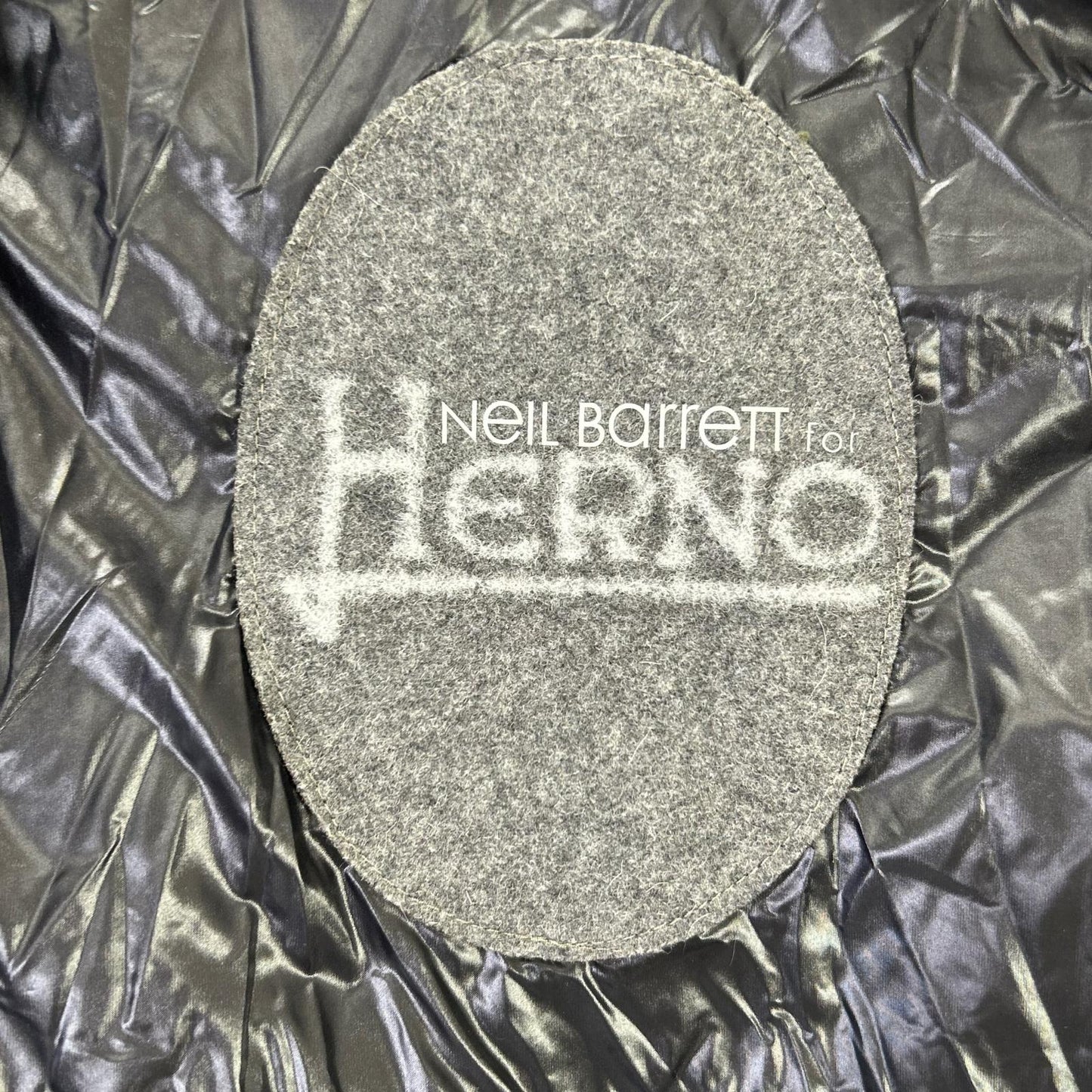 HERNO x Neil Barrett Black Nylon Down Jacket Size S