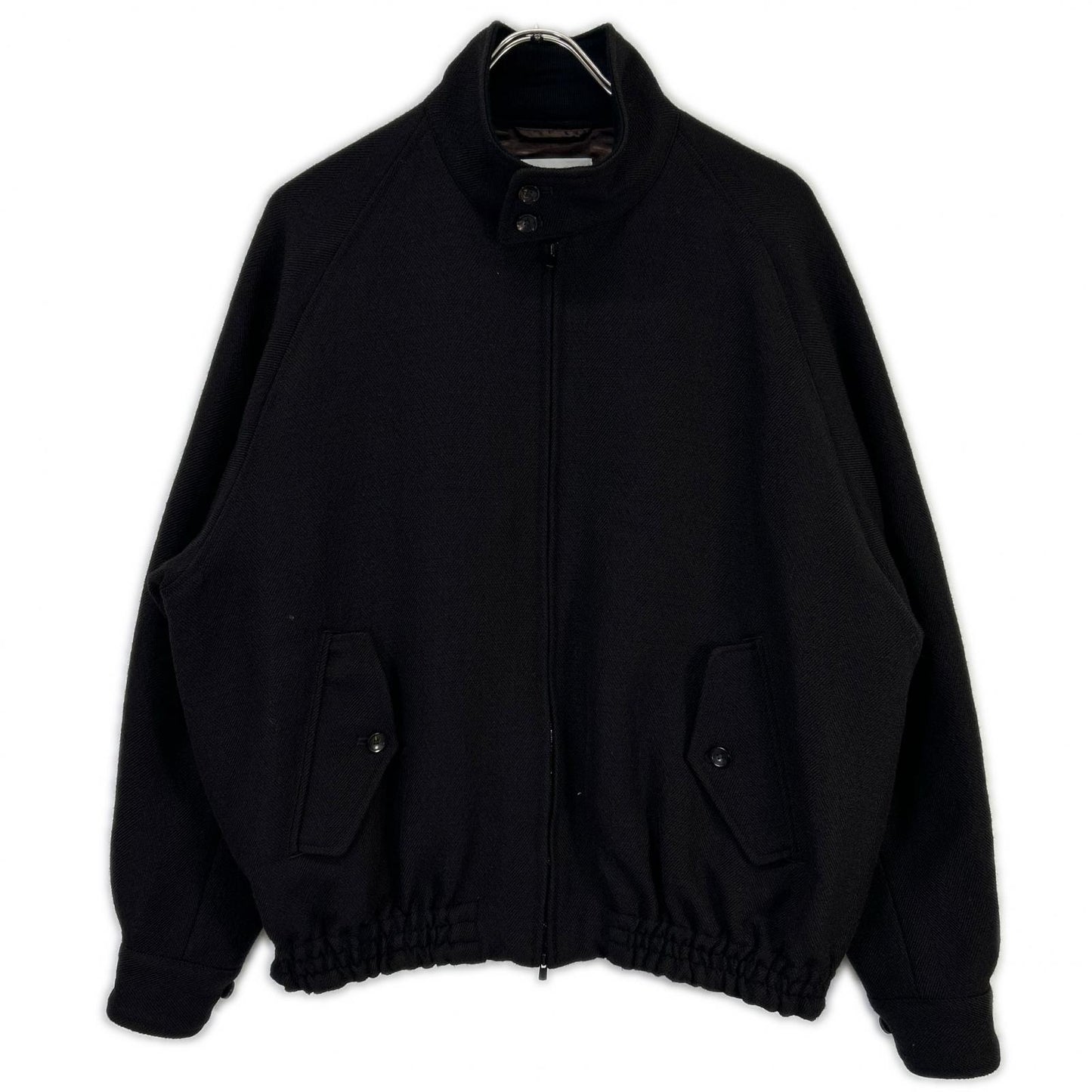 marka 23AW Black Wool Herringbone Sports Jacket Size 1