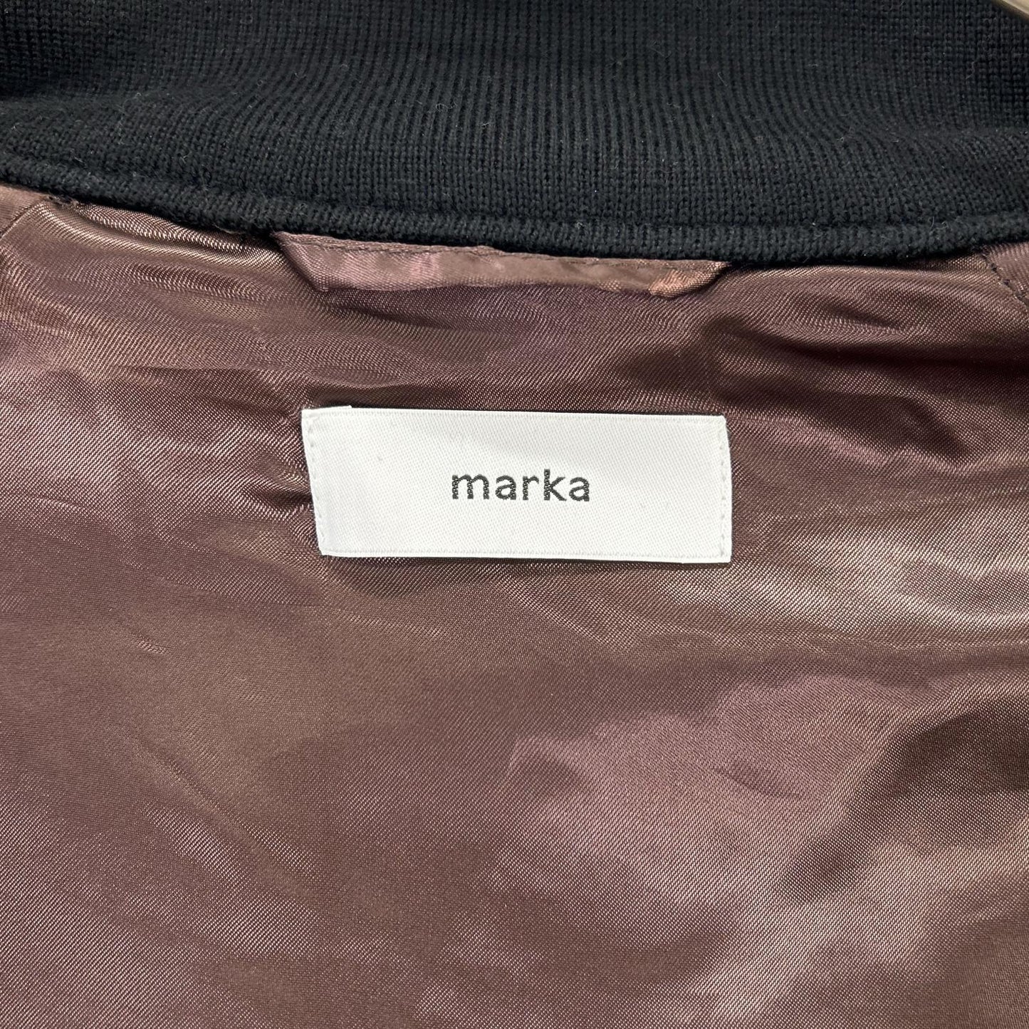 marka 23AW Black Wool Herringbone Sports Jacket Size 1
