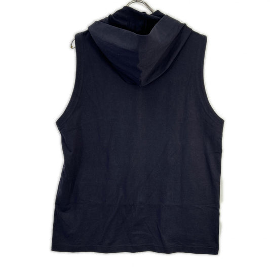 REGULATION Yohji Yamamoto Navy Hooded Zip Vest Size 3